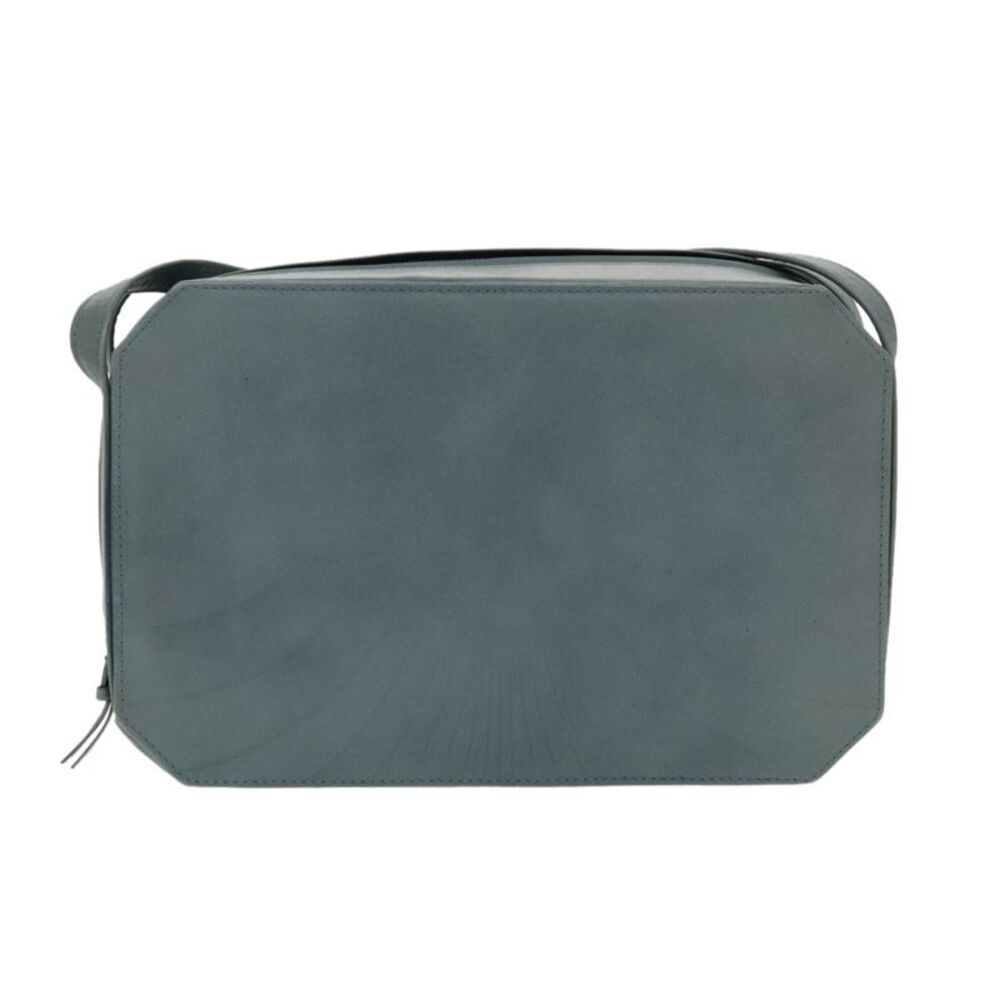 Versace Vintage Leather Blue Leather Shoulder Bag Bag